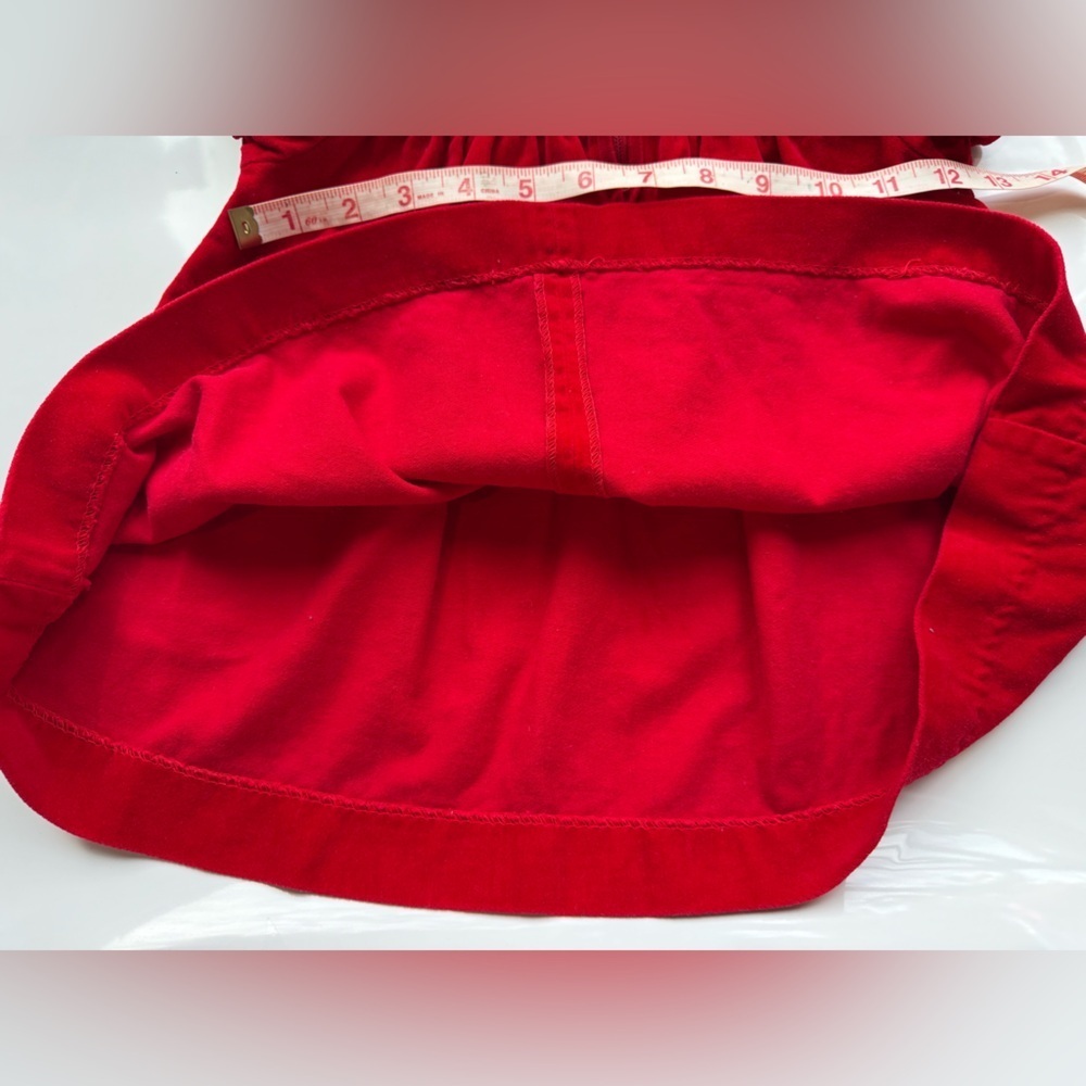 Vintage Good Lad Red Velvet Baby Dress – 24M - Picture 8 of 8